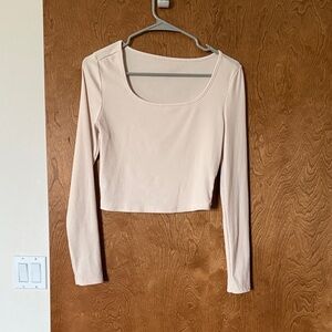 Elegant Cream Long Sleeve Top